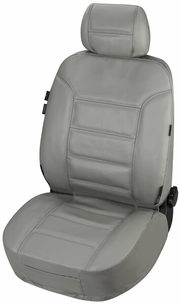 Car Seat Cover Leather Billy 1fs 1pcs 1hr Grey Cowhide Zipp It